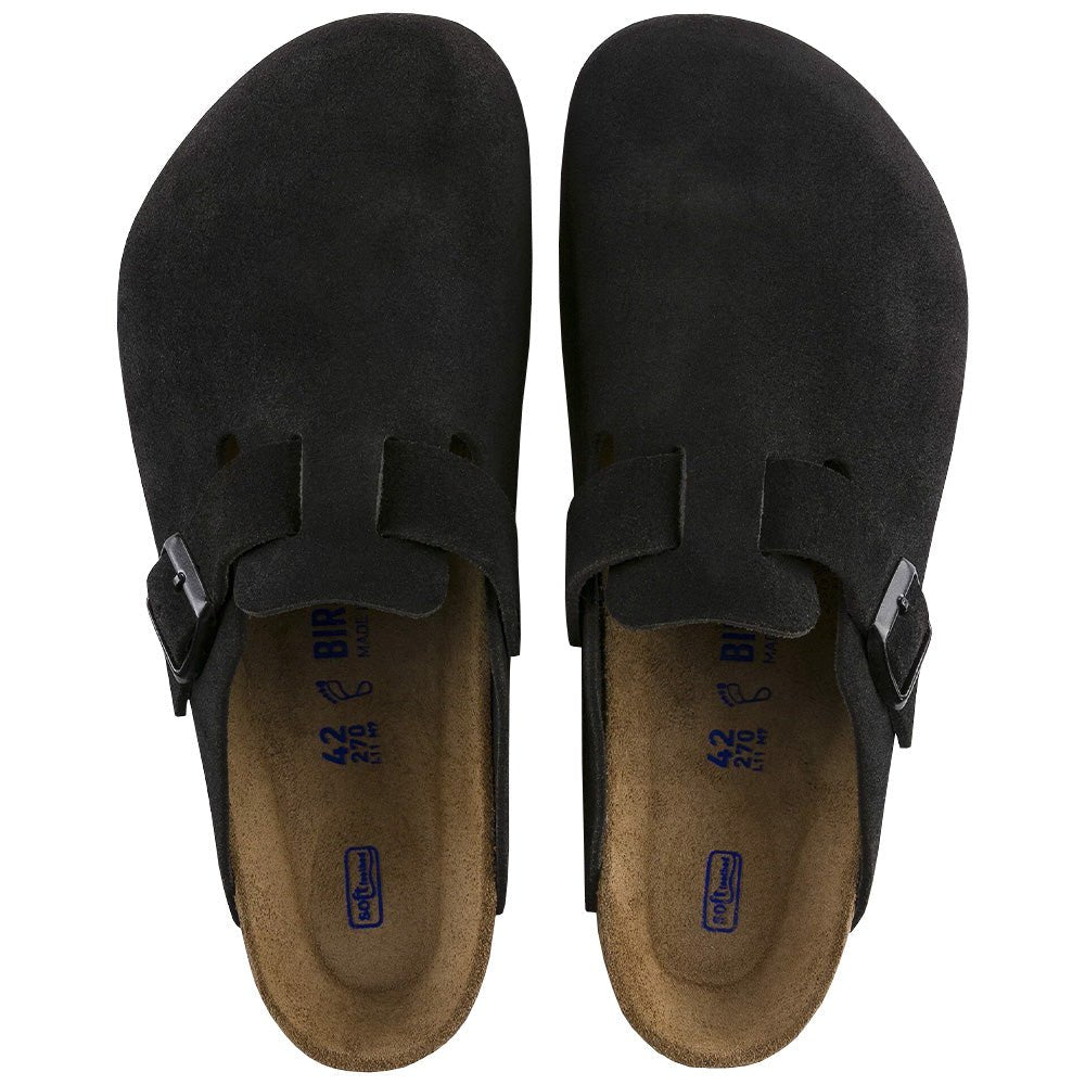 Boston Soft Footbed Suede Leather Shoes - Fairway Styles