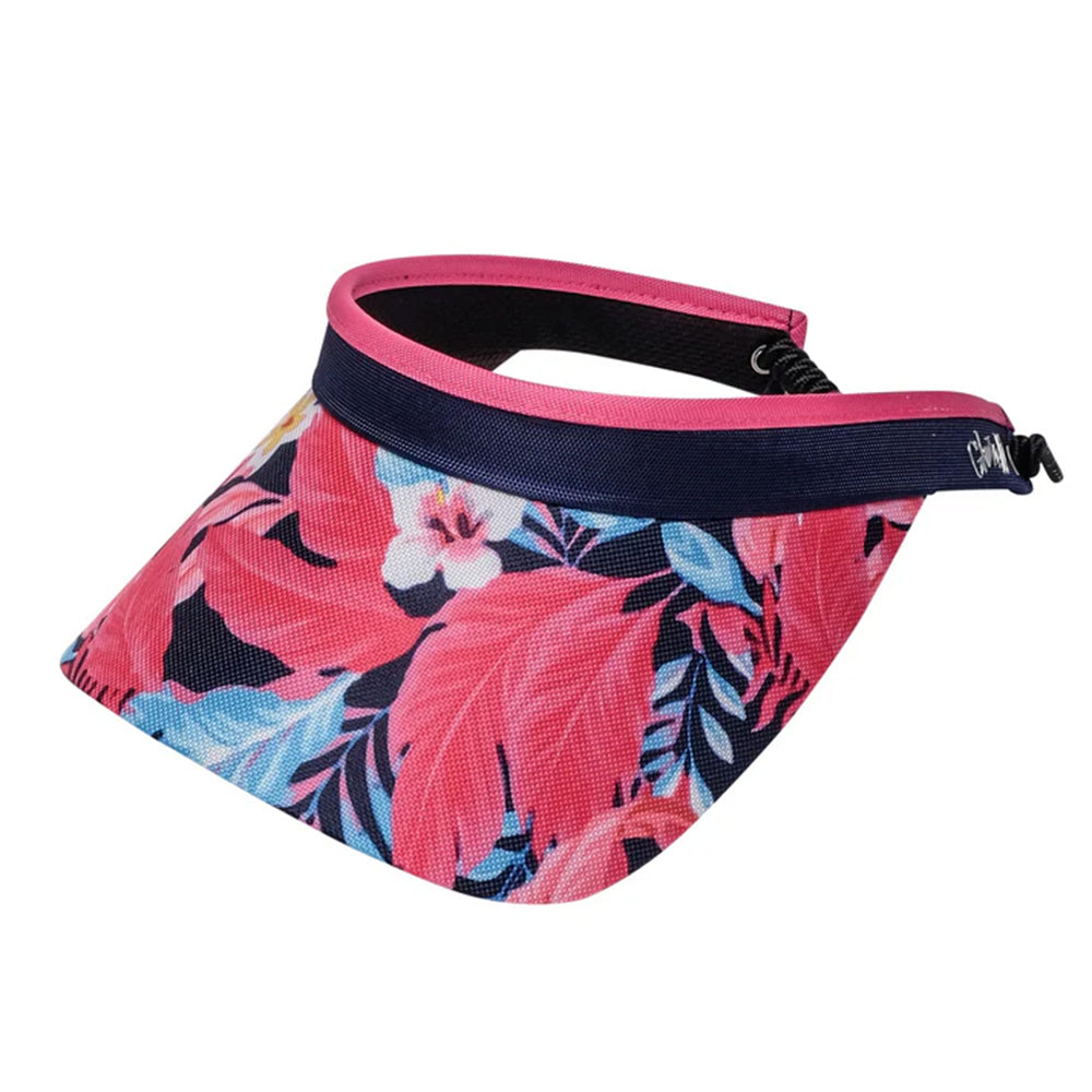 Women's Print Visor With Adjustable Coil