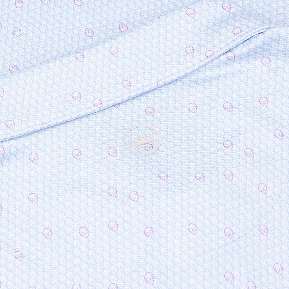 Geo Skull Performance Jersey Polo