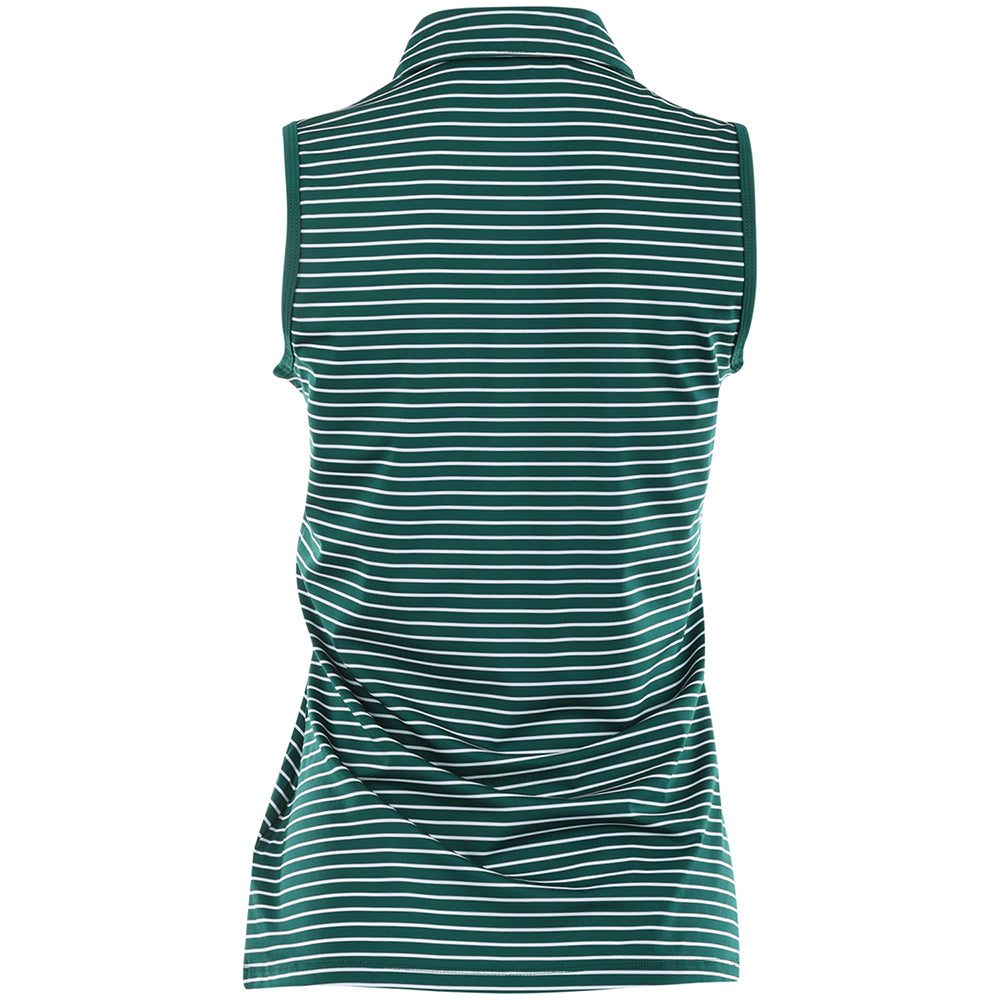 Women's Performance Stripe Sleeveless Polo