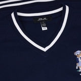 Women's Polo Bear Fleece V-Neck Pullover