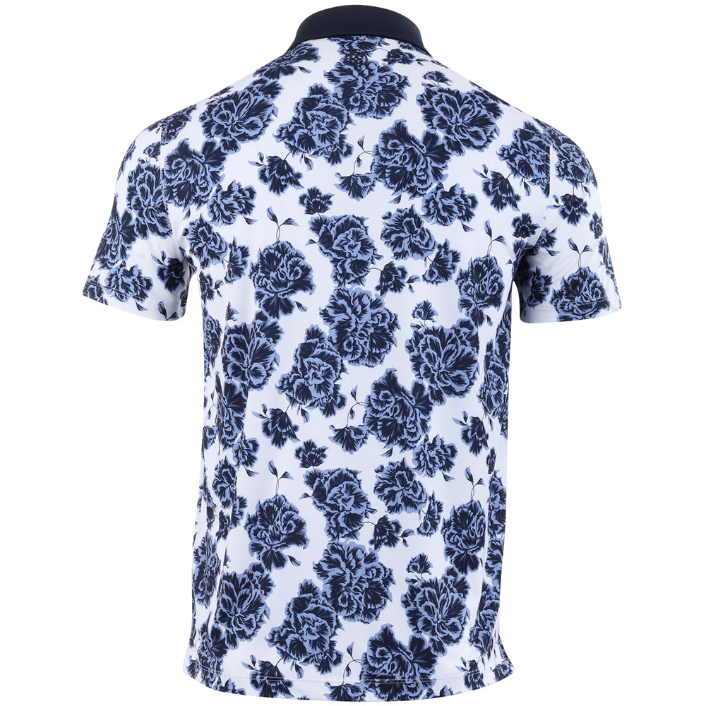 Floral Print Tech Jersey Polo