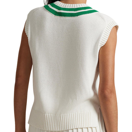 Women's Cotton-Blend Cricket Sweater Vest