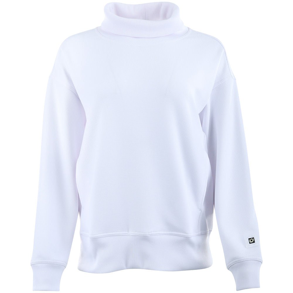Women's Micro Waffle Knit Snuggle Funnel Pullover - Fairway Styles