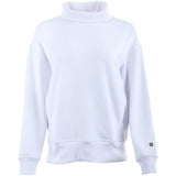 Women's Micro Waffle Knit Snuggle Funnel Pullover - Fairway Styles
