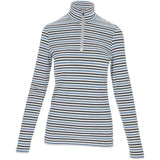 Women's The Simone Striped Long Sleeve 1/4 Zip Top - Fairway Styles