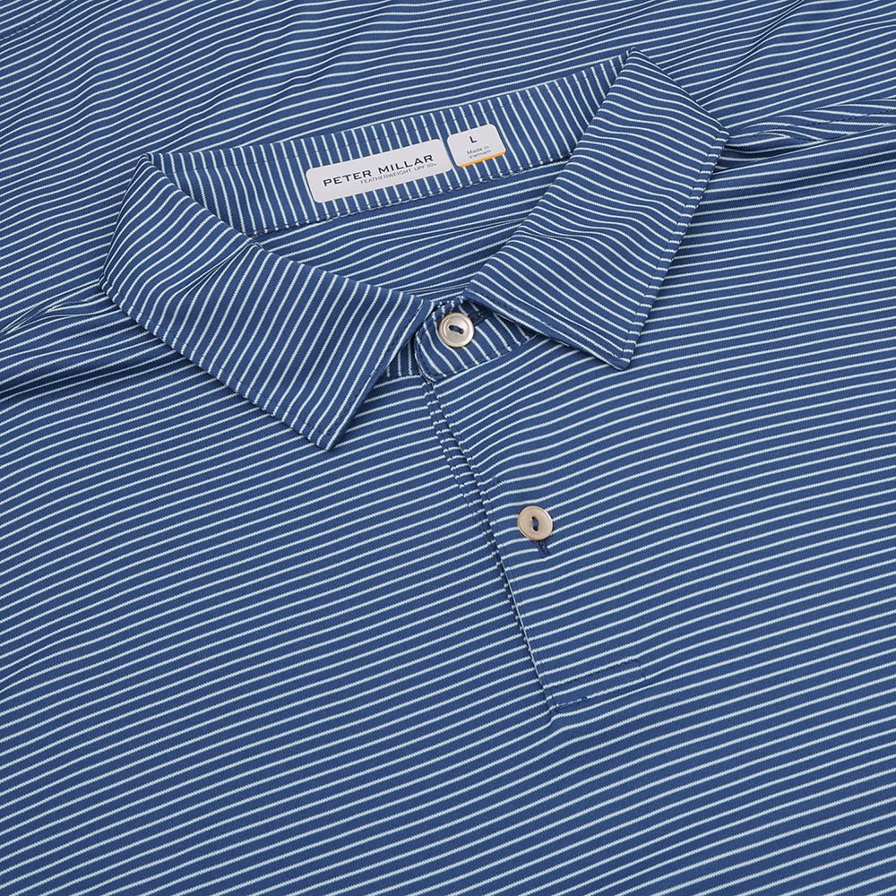 Featherweight Stripe Long Sleeve Polo
