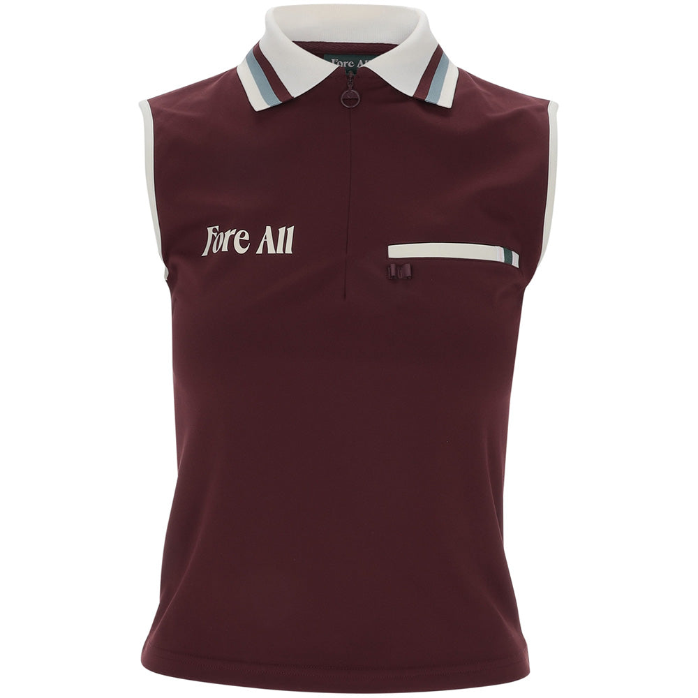 Women's Annie Sleeveless 1/4 Zip Polo