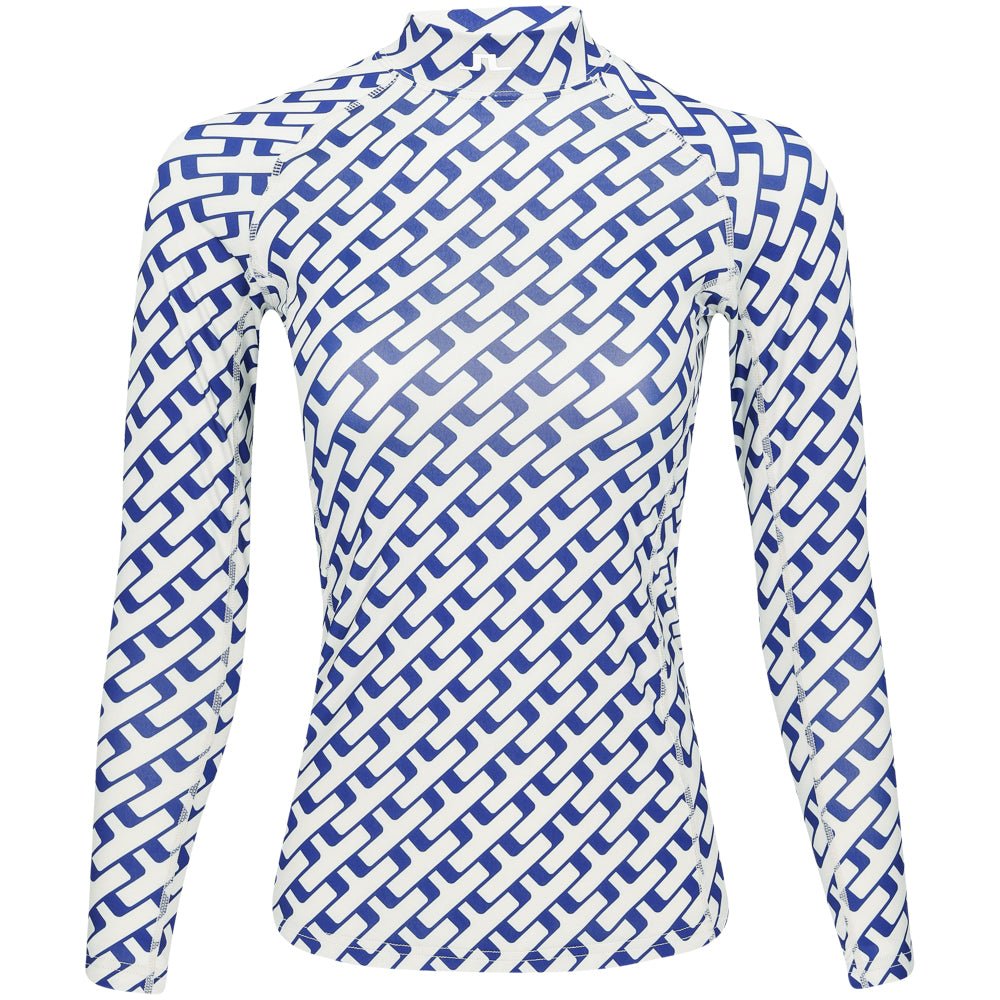 Women's Ella Print Long Sleeve Compression Top - Fairway Styles