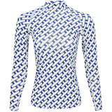 Women's Ella Print Long Sleeve Compression Top - Fairway Styles