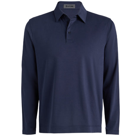 Brushed Cotton Long Sleeve Polo