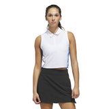 Women's Beyond Crop Twistknit Sleeveless 1/4 Zip Polo