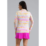 Women's Long Sleeve Mock Neck Top - Gia Print