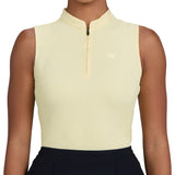 Women's Azalea Sleeveless 1/4 Zip Blade Collar Polo