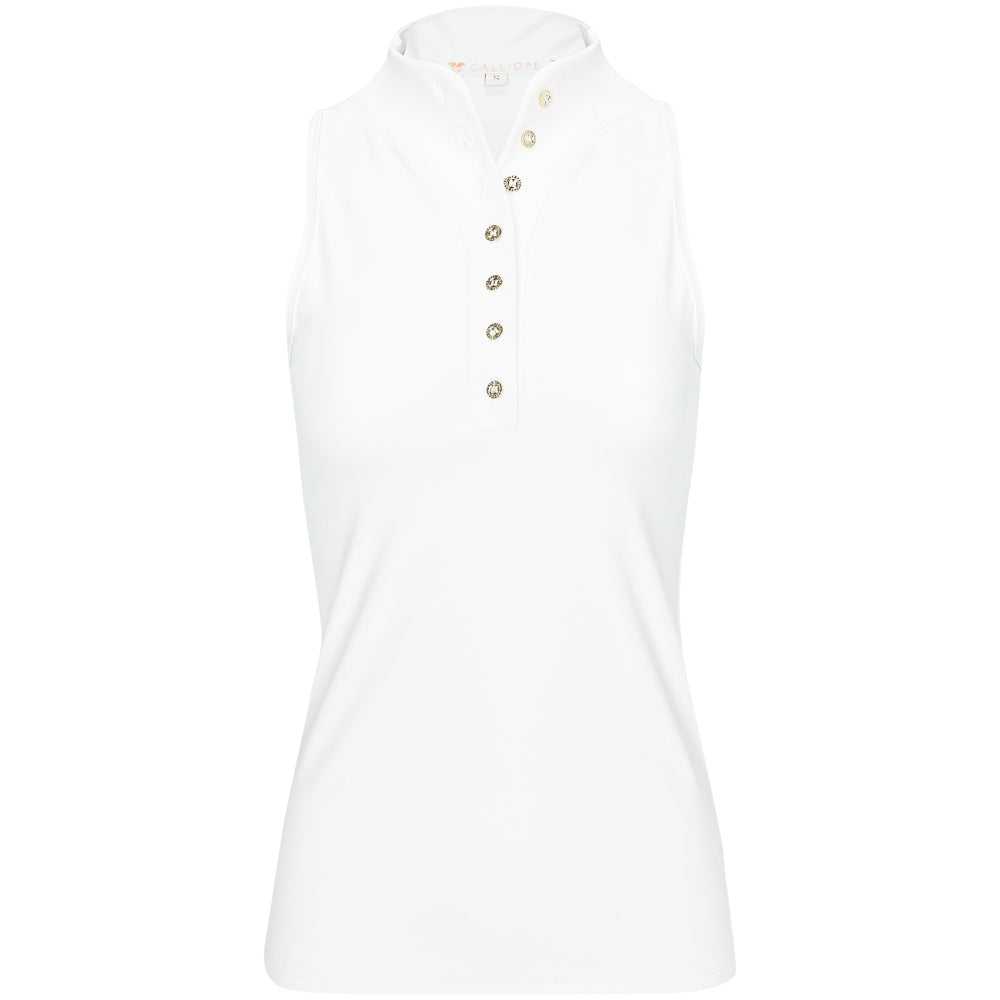 Women's Latah Sleeveless Mock Neck Polo