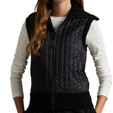Women's Hybrid Quilted-Panel Wool Vest
