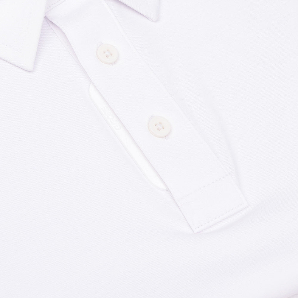 Melange Ice Nylon Long Sleeve Polo