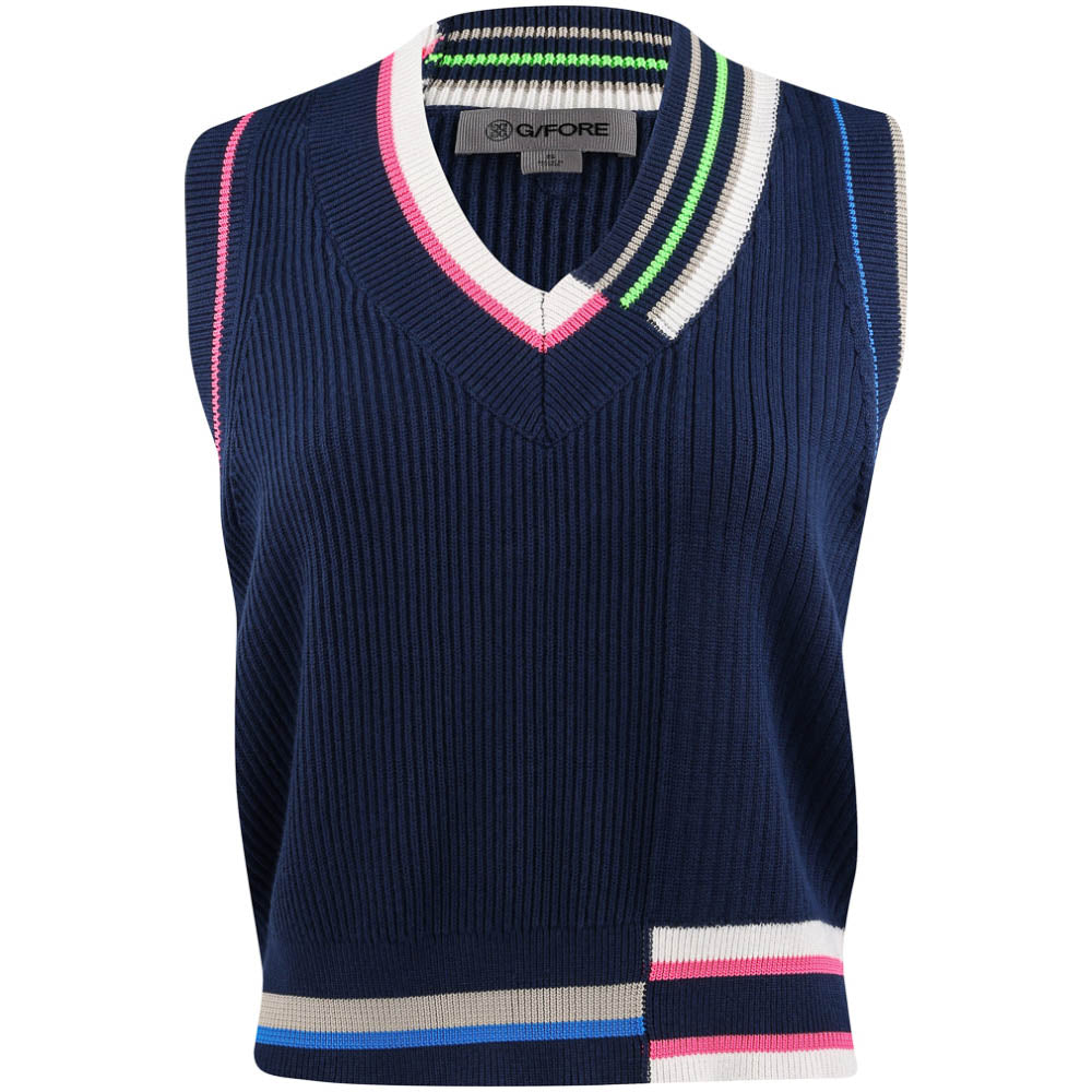 Women's Engineered Stripe Sweater Vest