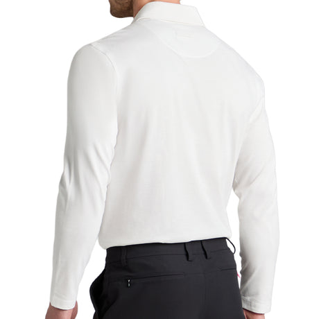 Brushed Cotton Long Sleeve Polo