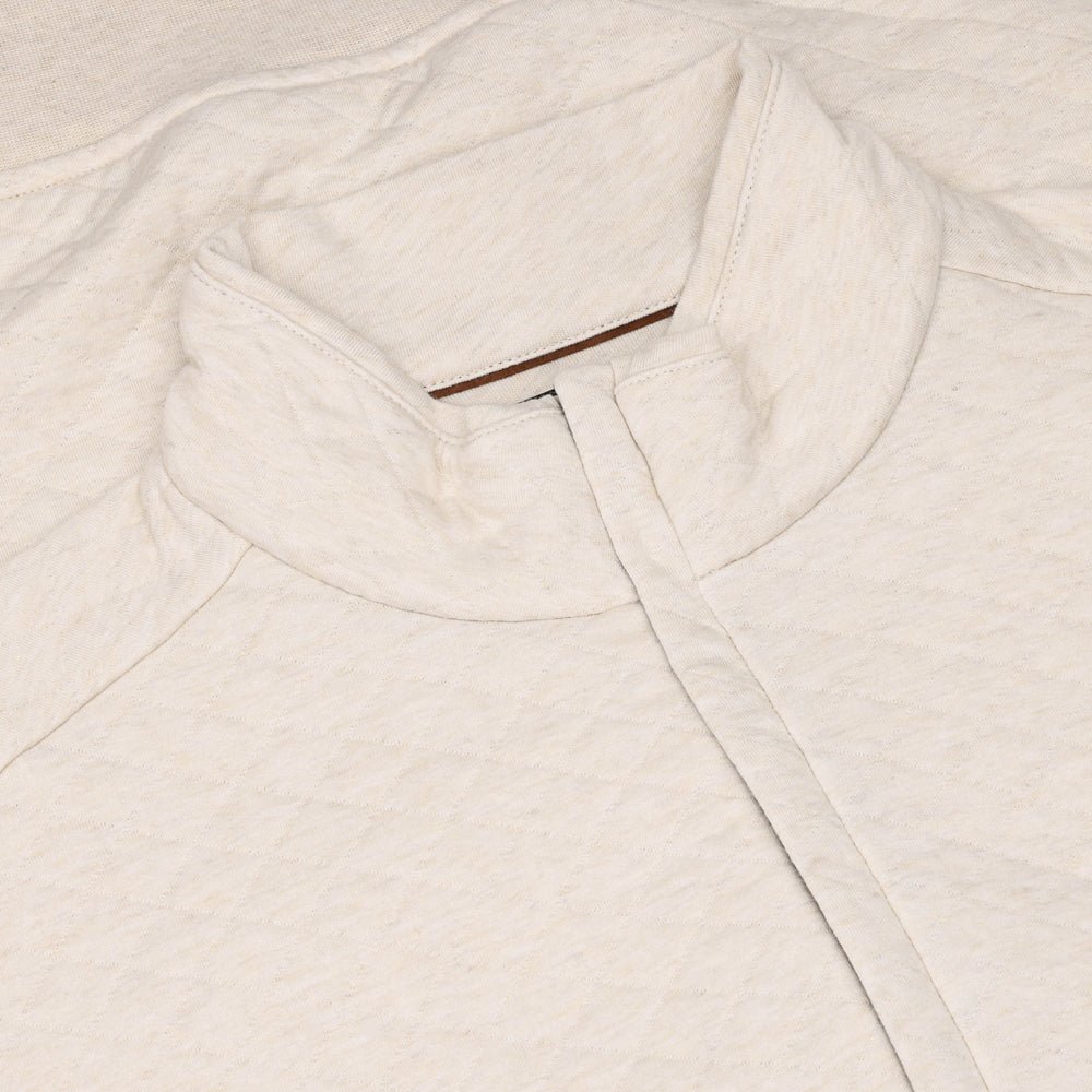Quilted Double Knit 1/4 Zip Pullover