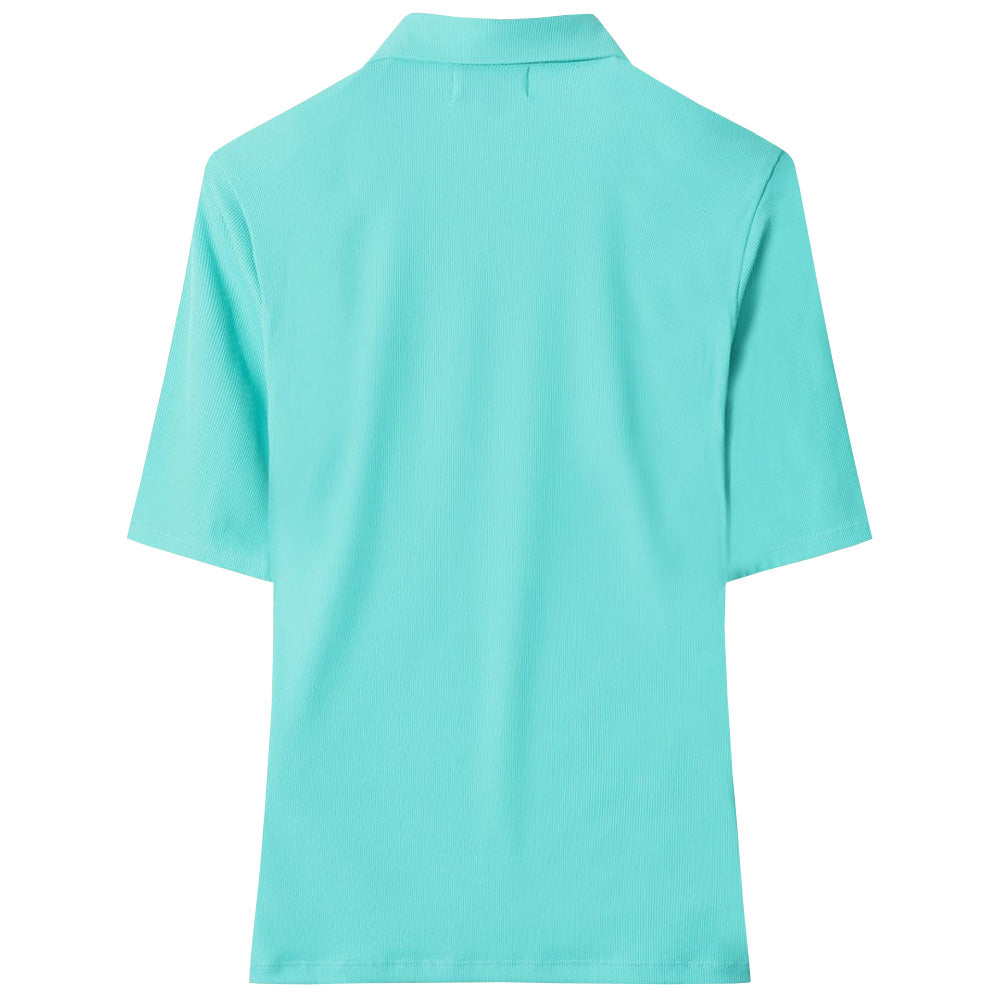 Women's Essential Rib Jersey Polo
