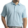 Heather Stripe Pique Polo