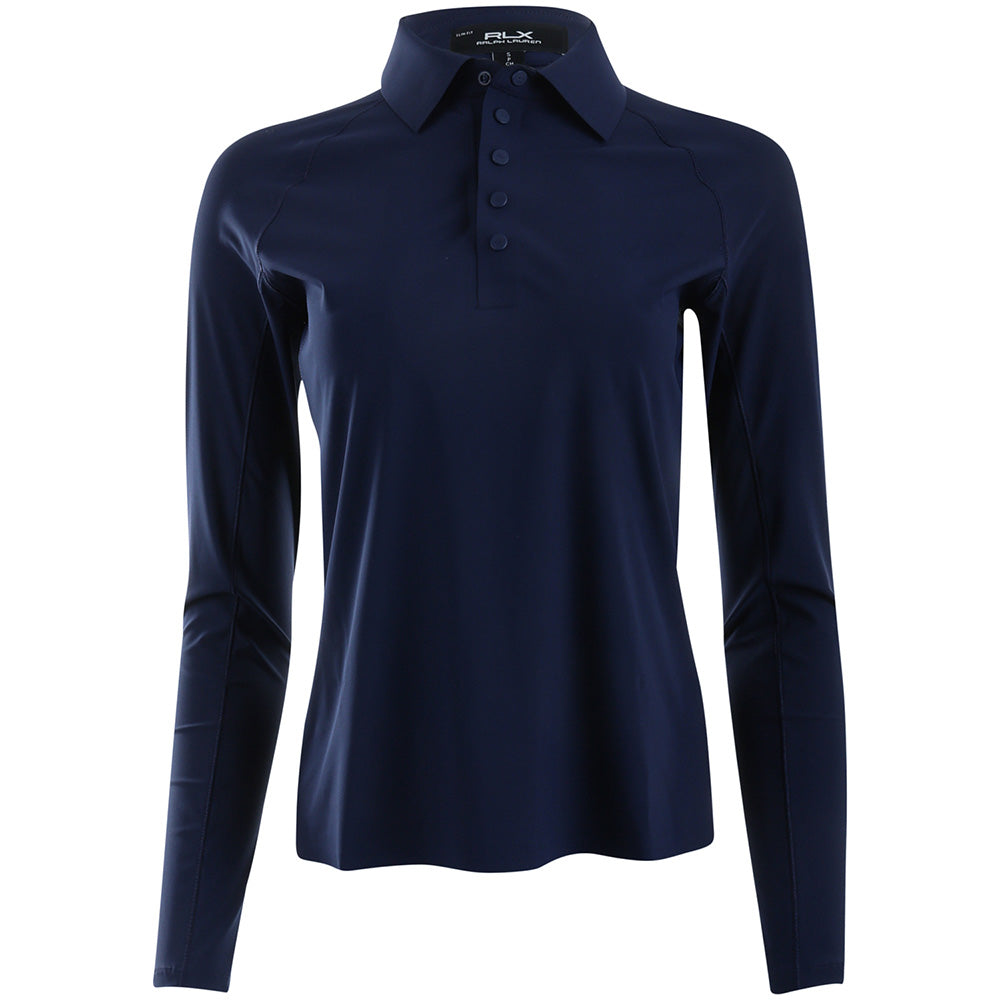 Women's Luxury Warp Knit Long Sleeve Polo
