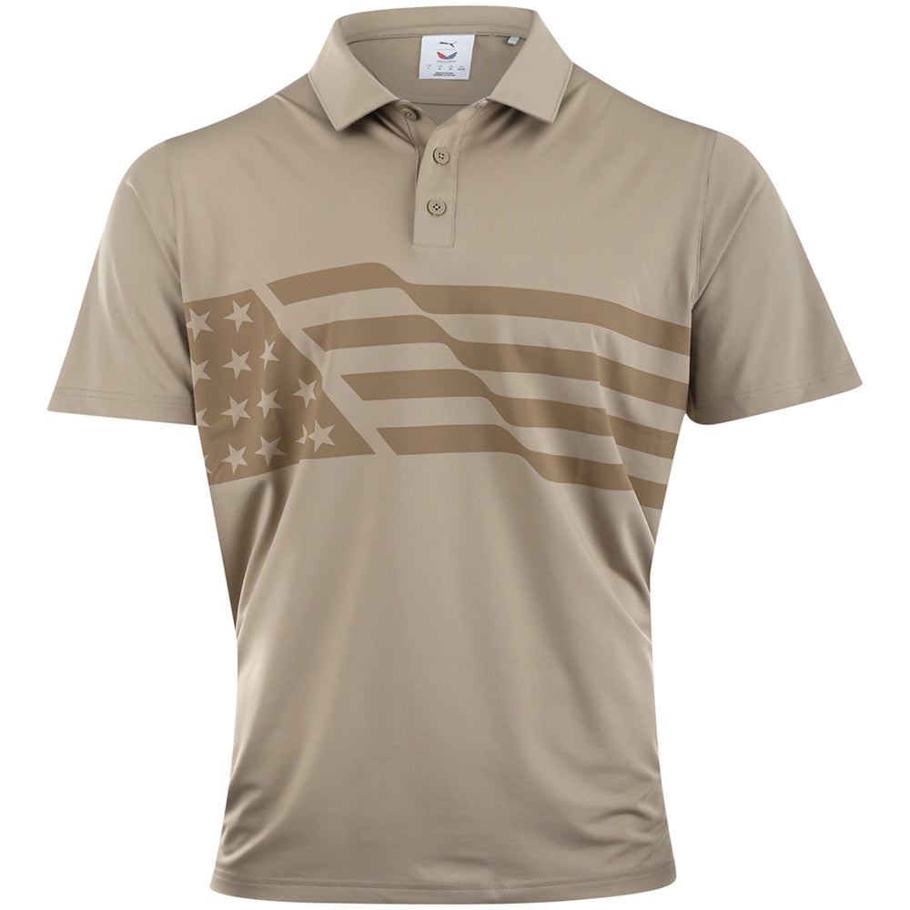 America Flag Polo