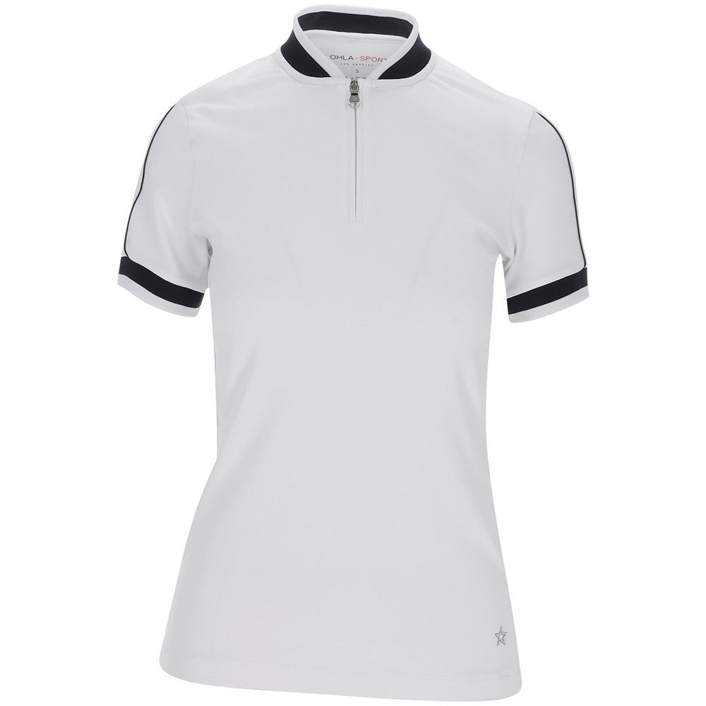 Women's The Annie 1/4 Zip Blade Collar Polo - Fairway Styles
