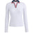 Women's Johnny Collar Ribbed Tech Long Sleeve Polo - Lava