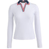 Women's Johnny Collar Ribbed Tech Long Sleeve Polo