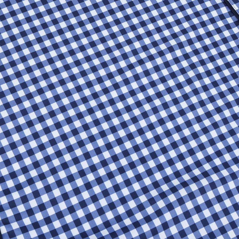 Women's Gingham Stretch - Jersey 1/4 Zip Pullover - Fairway Styles