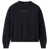 Women's Black Knit Intarsia Sweater