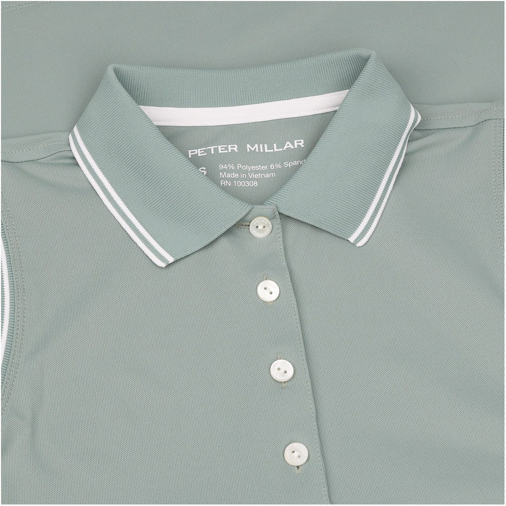 Women's Canterbury Tipped Sport Mesh Sleeveless Polo